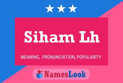 ملصق اسم Siham Lh