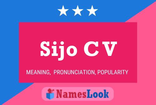 ملصق اسم Sijo C V