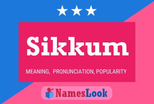 ملصق اسم Sikkum