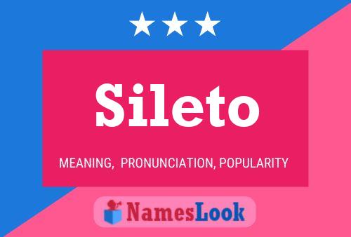 ملصق اسم Sileto