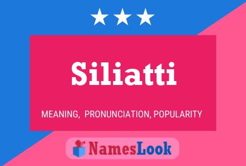 ملصق اسم Siliatti