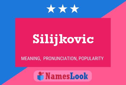 ملصق اسم Silijkovic