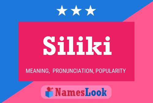 ملصق اسم Siliki