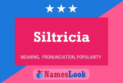 ملصق اسم Siltricia