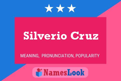 ملصق اسم Silverio Cruz