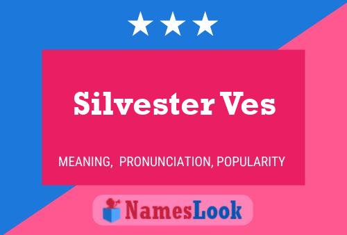 ملصق اسم Silvester Ves