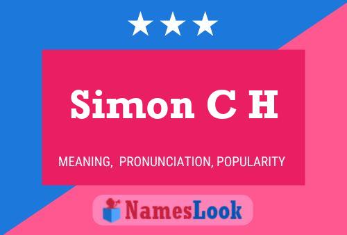 ملصق اسم Simon C H