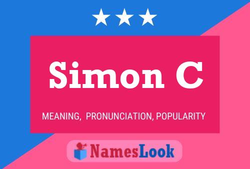 ملصق اسم Simon C