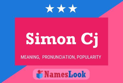 ملصق اسم Simon Cj