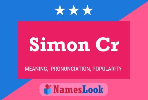 ملصق اسم Simon Cr