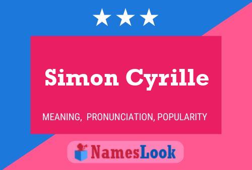 ملصق اسم Simon Cyrille