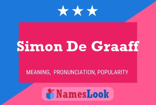 ملصق اسم Simon De Graaff