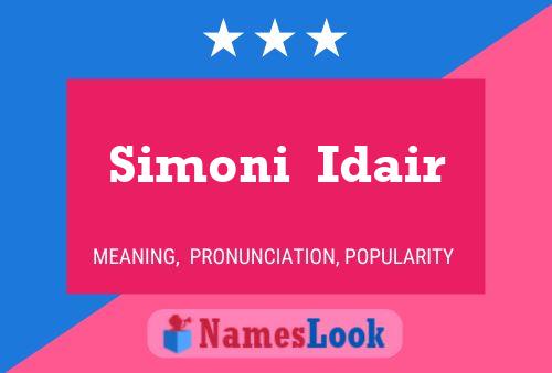 ملصق اسم Simoni  Idair