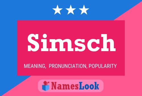 ملصق اسم Simsch