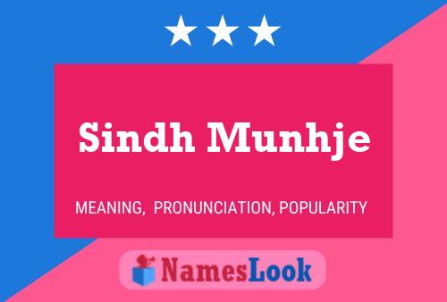 ملصق اسم Sindh Munhje