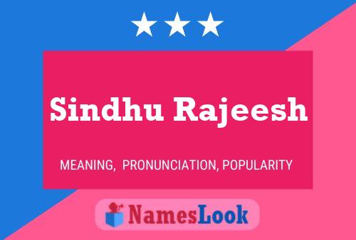 ملصق اسم Sindhu Rajeesh