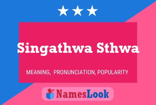 ملصق اسم Singathwa Sthwa