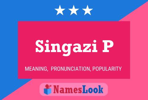 ملصق اسم Singazi P