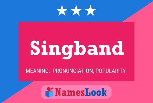 ملصق اسم Singband