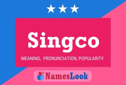 ملصق اسم Singco