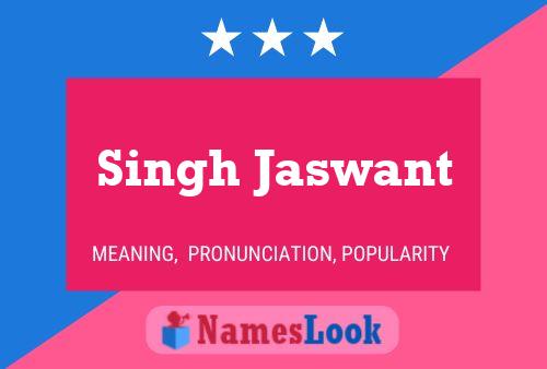 ملصق اسم Singh Jaswant