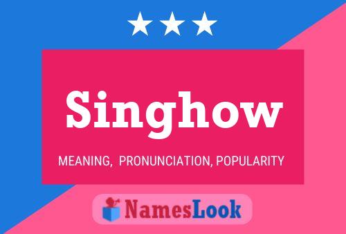 ملصق اسم Singhow