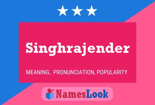 ملصق اسم Singhrajender