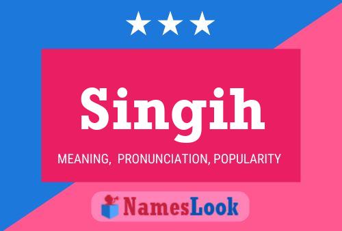 ملصق اسم Singih