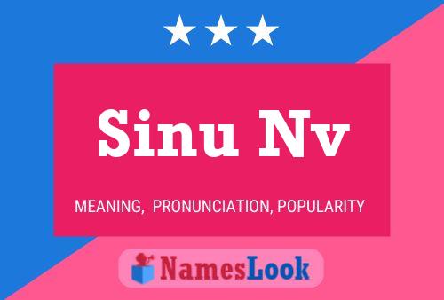 ملصق اسم Sinu Nv