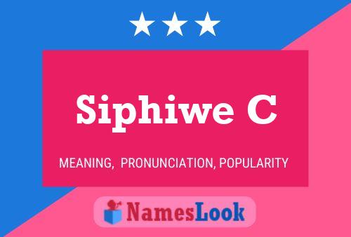 ملصق اسم Siphiwe C