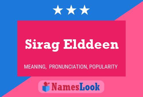 ملصق اسم Sirag Elddeen