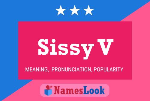 ملصق اسم Sissy V