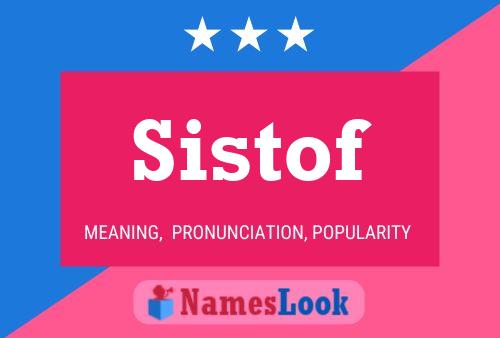 ملصق اسم Sistof