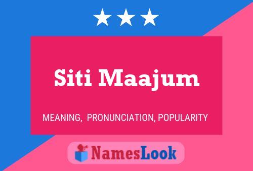 ملصق اسم Siti Maajum