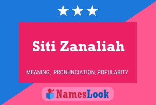 ملصق اسم Siti Zanaliah