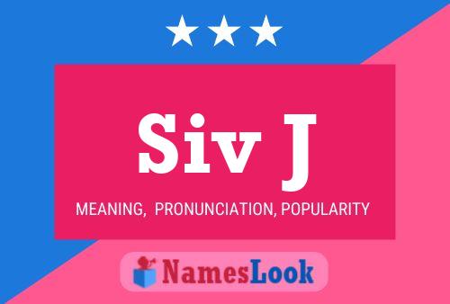 ملصق اسم Siv J