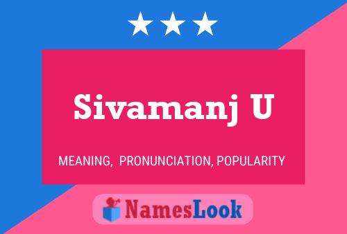 ملصق اسم Sivamanj U