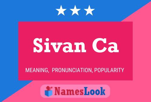 ملصق اسم Sivan Ca