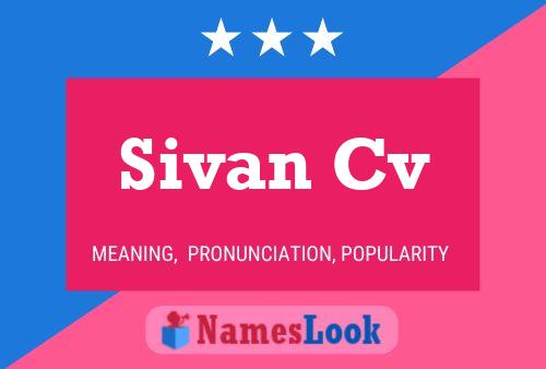 ملصق اسم Sivan Cv