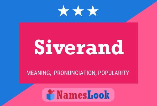 ملصق اسم Siverand