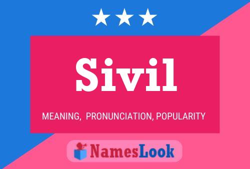 ملصق اسم Sivil