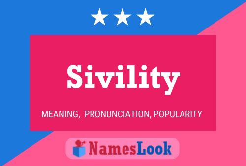 ملصق اسم Sivility