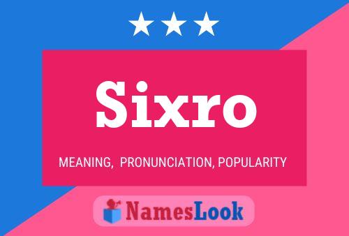 ملصق اسم Sixro