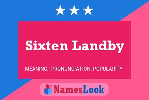 ملصق اسم Sixten Landby