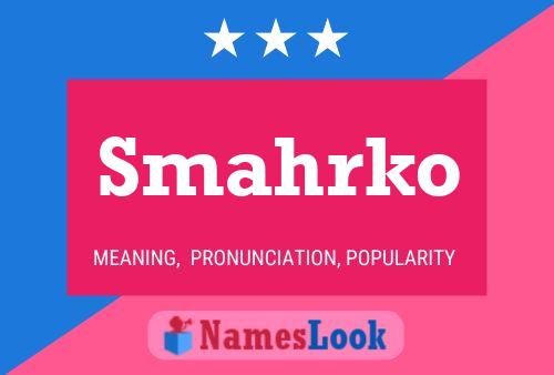 ملصق اسم Smahrko