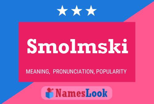 ملصق اسم Smolmski