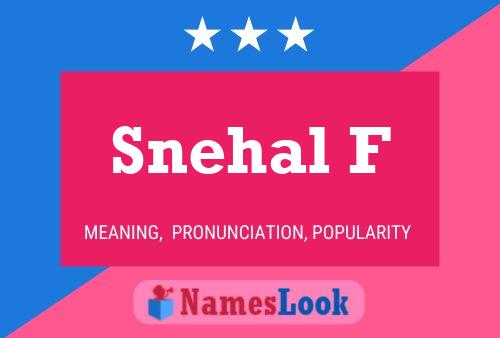 ملصق اسم Snehal F