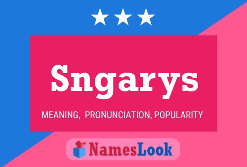 ملصق اسم Sngarys