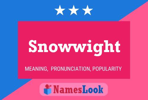 ملصق اسم Snowwight