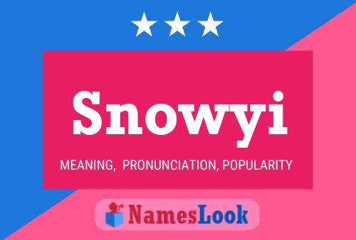 ملصق اسم Snowyi